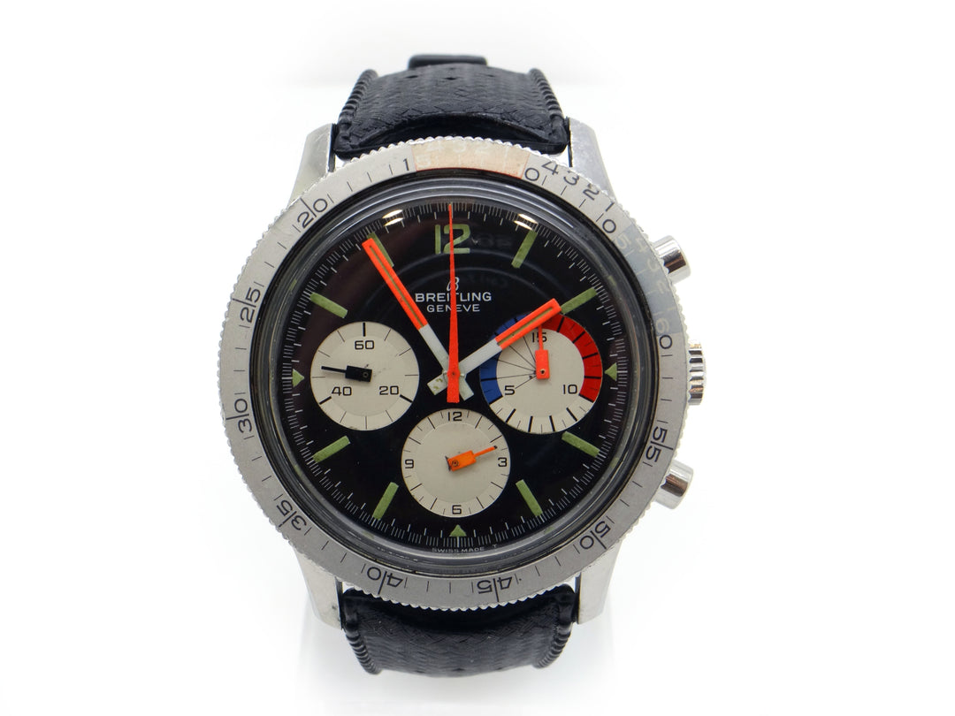 Vintage Stainless Breitling Yachting Co-Pilot Chronograph Watch