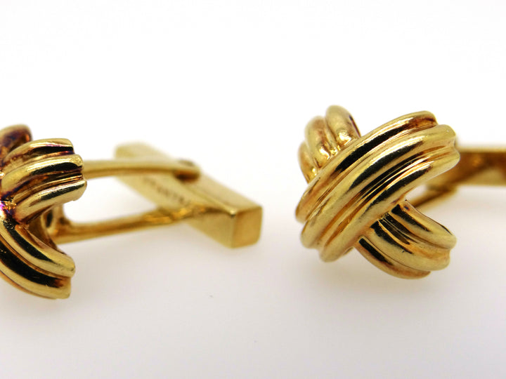 Tiffany & Co Signature Collection 18k Yellow Gold Cufflinks