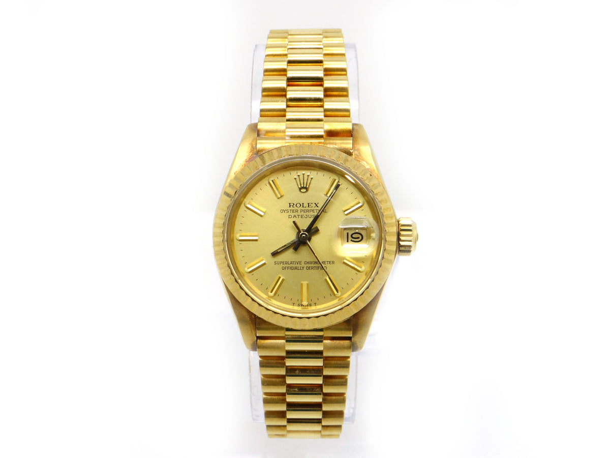 Rolex DateJust President 18k Gold Automatic Watch 6917 – Cileone