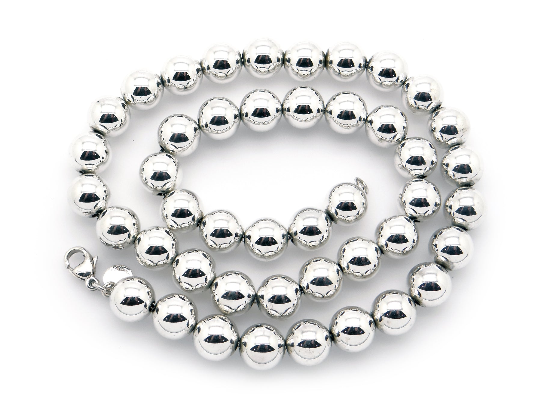 Tiffany Pearl and Stainless Steel Lock Necklace