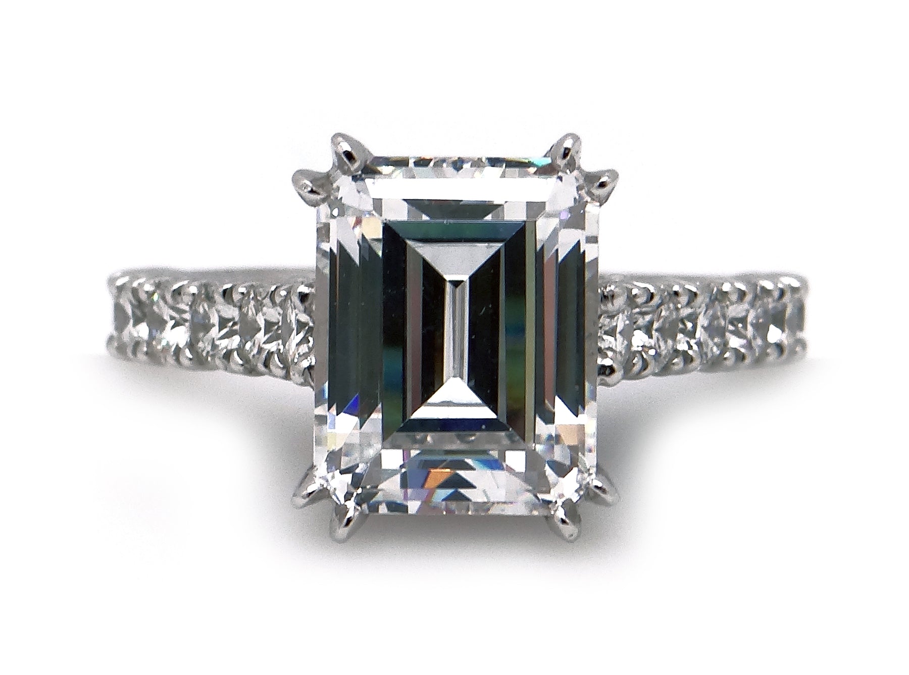 Emerald Cut Baguette Diamond Engagement Ring - KGR1278EC – Jack Kelége | Diamond  Engagement Rings, Wedding Rings, and Fine Jewelry